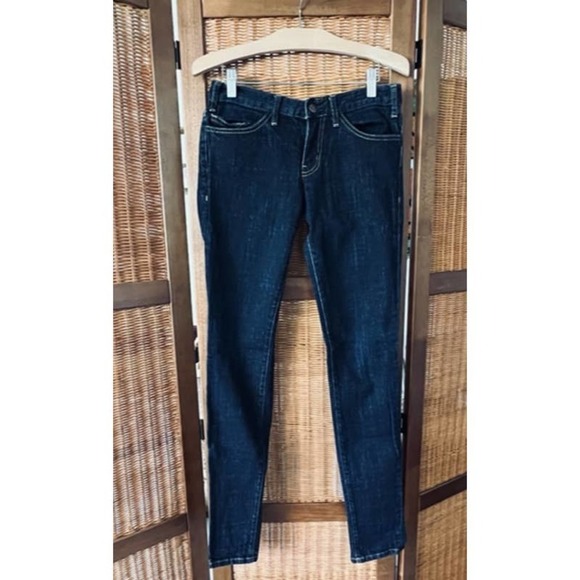 CURRENT ELLIOTT DARK WASH SKINNY JEANS SIZE 27 X 33 - Picture 2 of 9